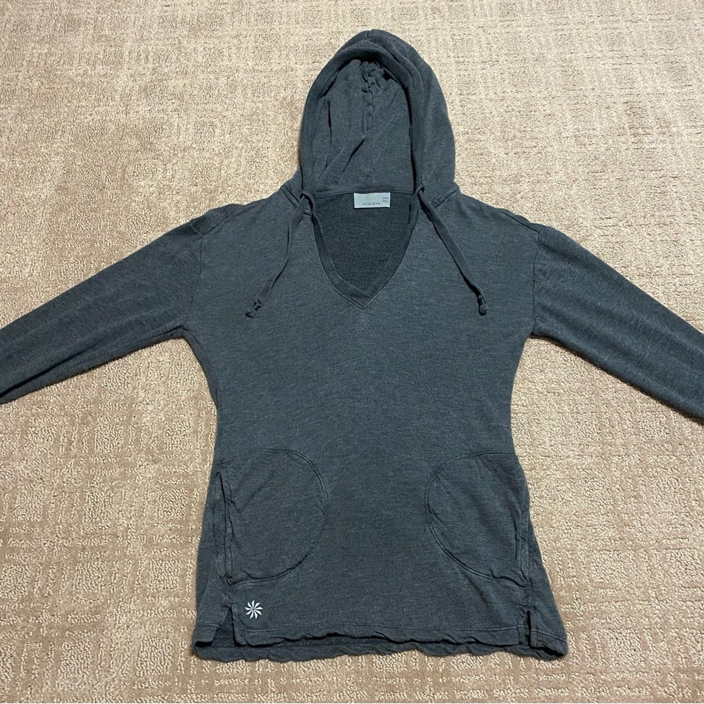 {Athleta} Grey Long Sleeve Sweatshirt Top ~ Size XXS